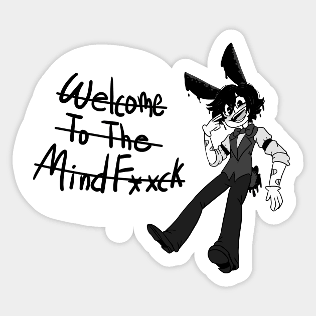 Welcome to The MindFuck Sticker by NoctisCael